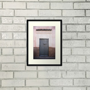 Gray Moroccan Door Travel Photograph Morocco Art Print Neutral Boho Home Decor image 4