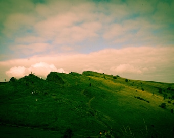 Arthur's Seat in Edinburgh Scotland - Nature Landscape Photograph - Wanderlust Travel Art Print Home Decor