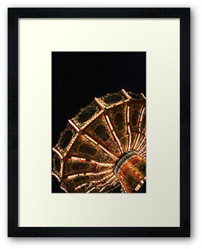 Amusement Park Lights Night Photography New Jersey State Fair Whimsical Home Decor image 4