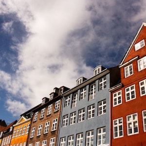 Kopenhagen Fotografie Druck: Bunte dänische Architektur, Nyhavn Kunst