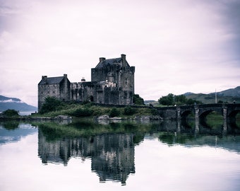 Photograph Picturesque Eilean Donan Castle in the Scottish Highlands Scotland Travel Art Wanderlust Decor