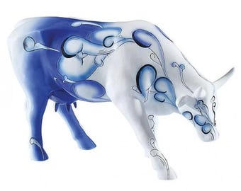 Cow Parade 2002 Cow Moo Flage #7254. Retired - Etsy