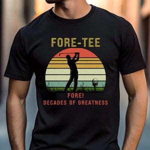 40th Birthday Golf Shirt, 40 year old birthday gift, 40th birthday, 40th birthday for him, Gifts for Men, 40 Shirts, Fore tee, for dad, gift