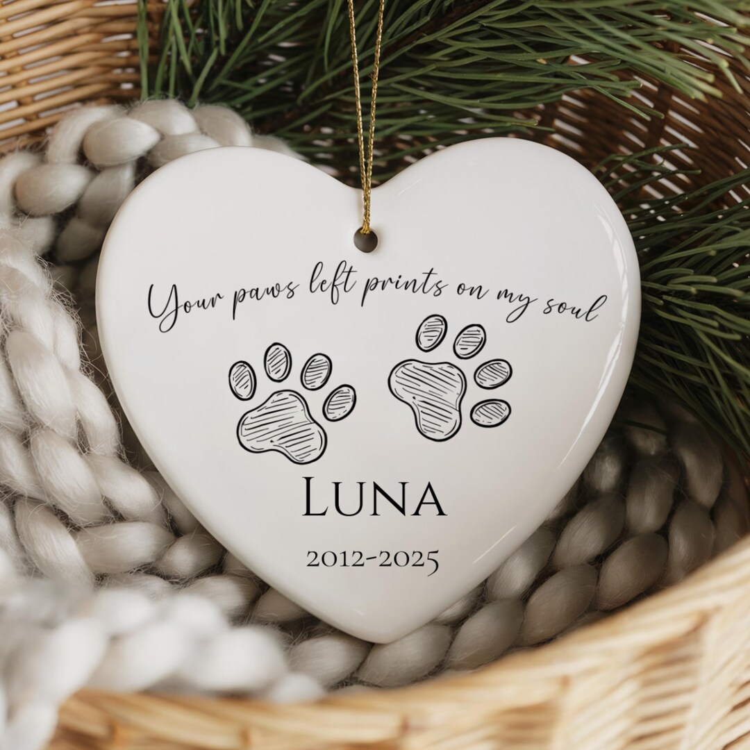 Personalized Pet Memorial Ornament: Dog Loss Keepsake - Etsy
