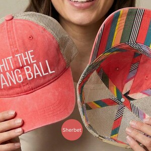 Embroidered Hit the Dang Ball Hat, Baseball Mom Cap, Softball Mom Hat, Trucker hat for women, Baseball Snapback Trucker Hat, Trendy Hat image 18