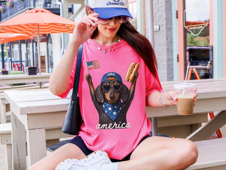 Patriotic Dachshund Shirt, 4th of July Shirt, Funny Weenie Dog Shirt, Doxie lover, Independence Day Shirt, Dog Lover Gift, Patriotic Shirt image 15