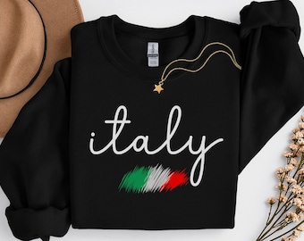 Italy Sweatshirt, italy crewneck, Italy family vacation, italy shirt, Italian Flag T-Shirt, italy Gifts, Italy family vacation