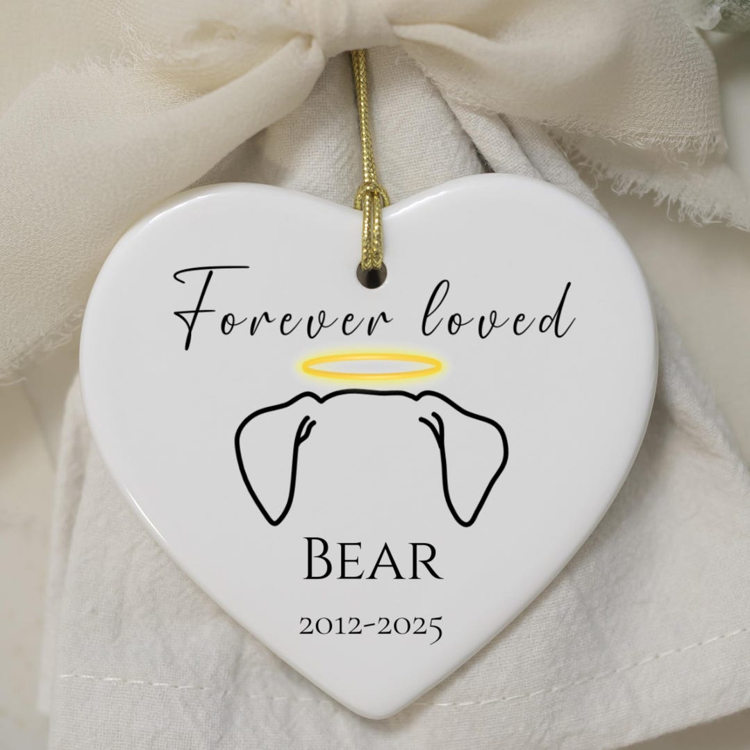Personalized Pet Memorial Ornament: Dog Loss Keepsake - Etsy