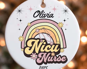 Personalized Nicu Nurse Christmas Ornament – NICU Nurse Gift - Neonatal ICU Nurse Ornament - Graduation Gift for Nursing Student