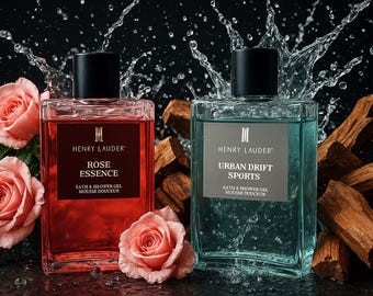 Dúo de gel de baño HENRY LAUDER: Rose Essence y Urban Sports Drift