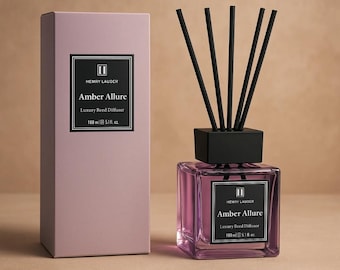 Difusor de ambiente de lujo Amber Allure: Vainilla y especias (150 ml)