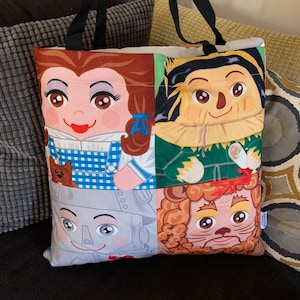 Wizard of Oz Tote Bag &#39;Hero Hugger&#39; Custom Design Double Sided