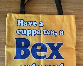 BEX Canvas tote Shopping Bag Have a Cuppa Tea and a Good Lie Down Australiana