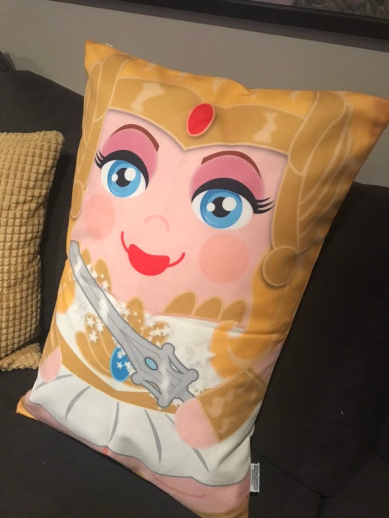 classic Old School She-ra Princess of Power 'Hero Hugger' Decorative Pillowcase Custom Design image 3