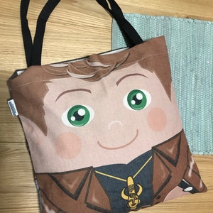 Sam and Dean 'Hero Hugger' supernatural Tote Bag Custom Design image 2