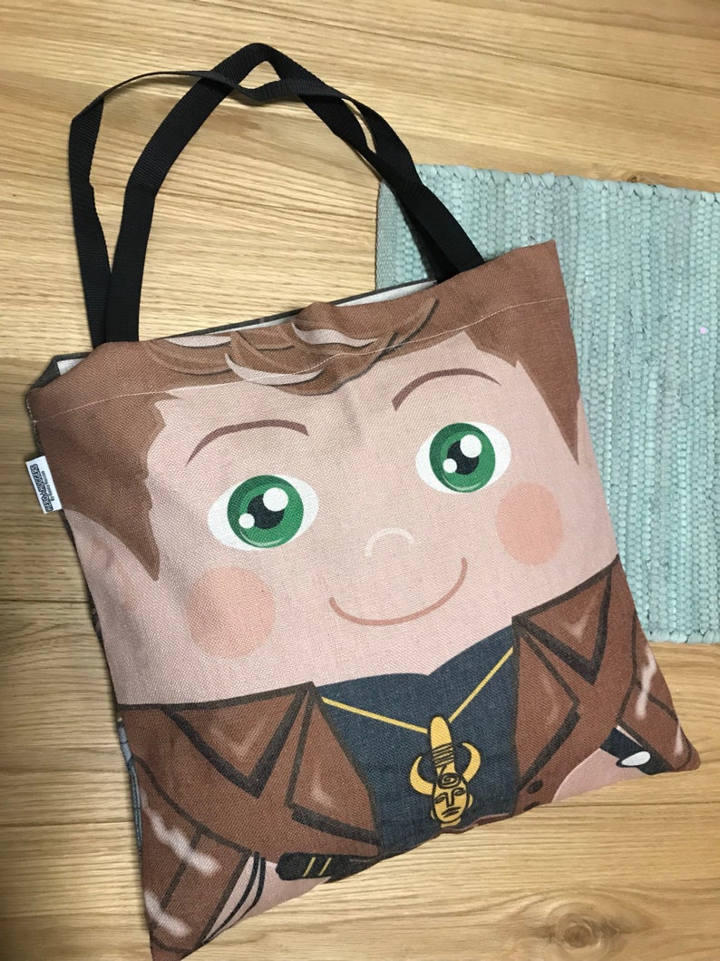 Sam and Dean 'Hero Hugger' supernatural Tote Bag Custom Design image 2