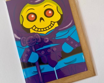 Skeletor 80's A5 Greeting Card with envelope LGBT