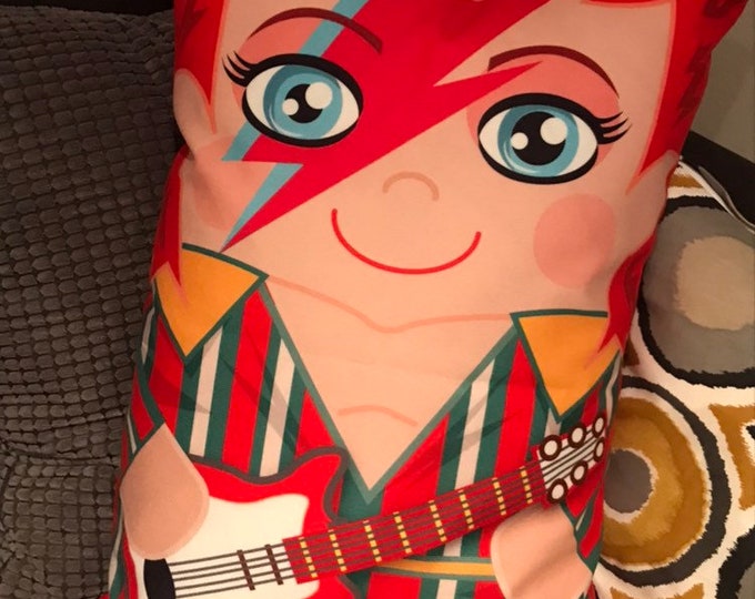 Ziggy Stardust 'hero Hugger' Pillowcase Toy Custom Design David Bowie
