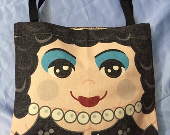 Rocky Horror 'Hero Hugger' columbia Frankenfurter tote bag Custom Design