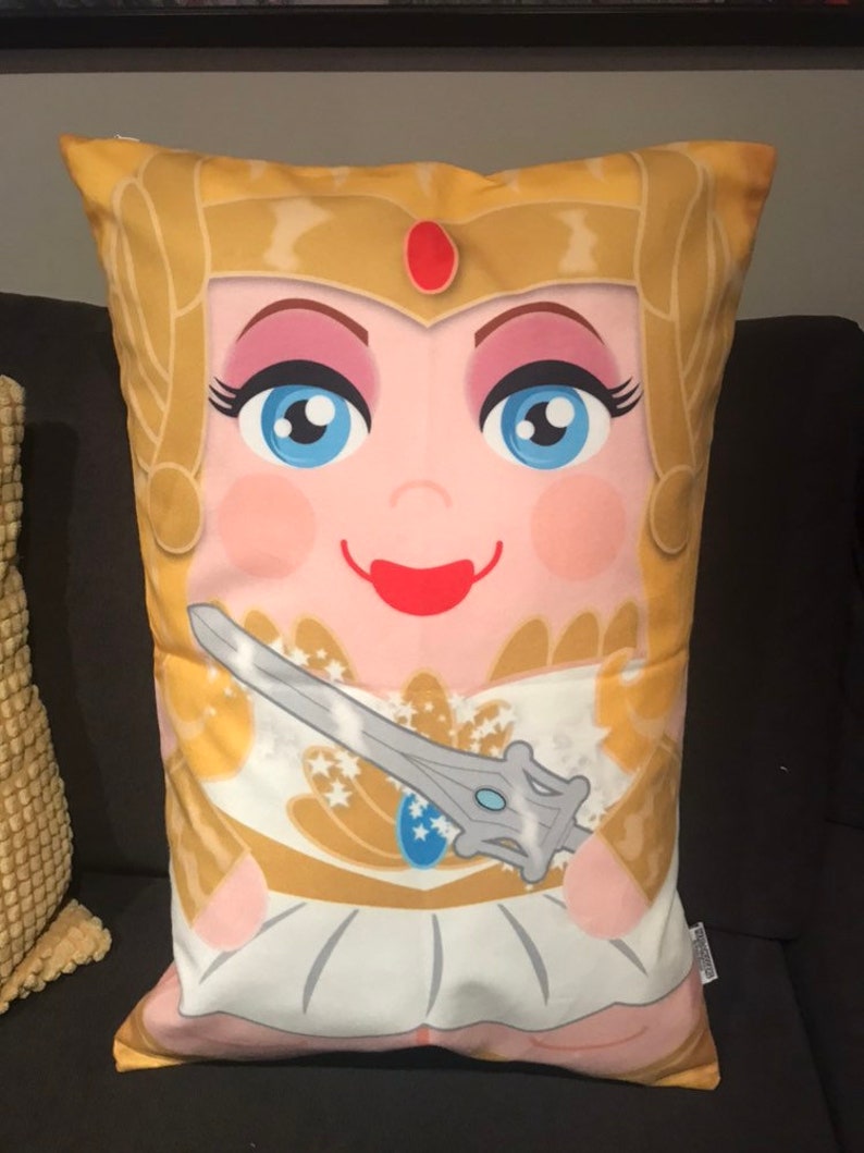 classic Old School She-ra Princess of Power 'Hero Hugger' Decorative Pillowcase Custom Design image 1