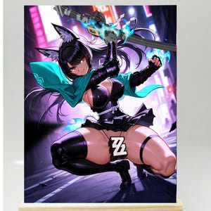 Hoshimi Miyabi - Zenless Zone Zero - Carta de troca Waifu (18+)