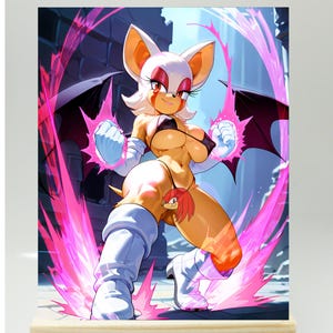 Rouge the bat - (Hyper Form 2) Karta kolekcjonerska Waifu (18+)