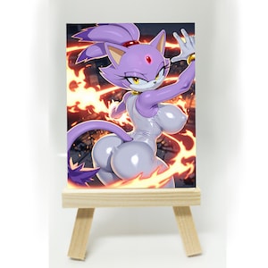 Blaze the Cat - Waifu Kunstkarte