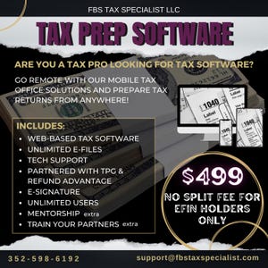 Tax Software Flyers