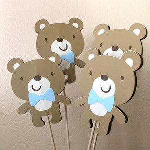 Beary 1st Birthday Centerpiece, Teddy Bear Party Table Decoration, Teddy Bear Baby Shower Decor, Boy Bear Party - Girl Bear Centerpiece