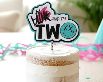 Blink and I'm Two Cake Topper