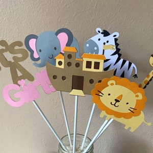 Noahs Ark Centerpiece, Girl Baby Shower Decoration, Noah&#39;s Ark Birthday Party Centerpiece