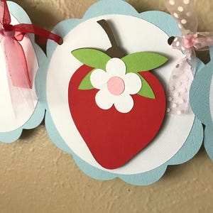 Strawberry Party Banner, Strawberry Birthday Decoration, Berry Sweet Party Sign