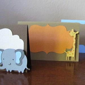 Biglietti per tende per cibo per feste Safari, etichette per alimenti per feste di compleanno nella giungla, decorazioni per baby shower con animali Safari, segnaposti nella giungla, set da 10