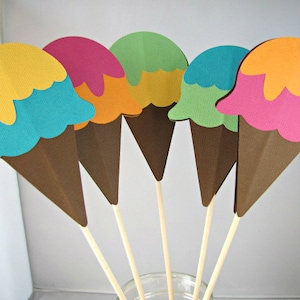 Ice Cream Cone Centerpiece, Ice Cream Birthday Party Decoration