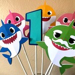 Baby Shark Party Centerpiece Baby Shark Birthday Party Shark Etsy