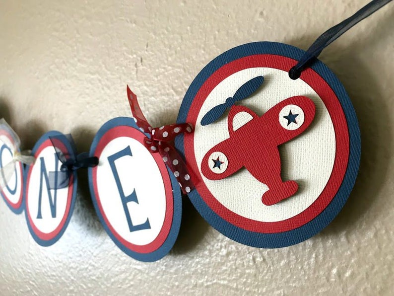 Airplane 1st Birthday Decoration Airplane Baby Shower Banner Vintage Biplane Baby Shower Decoration Airplane Party Banner