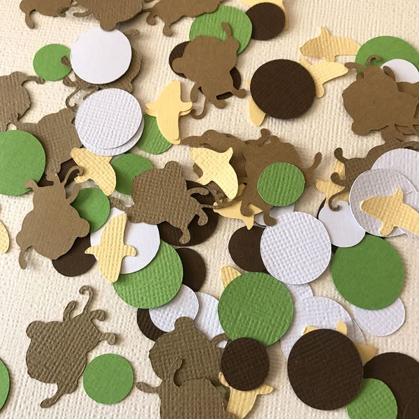 Monkey Party Confetti, Safari Birthday Table Decoration, Jungle Baby Shower Confetti