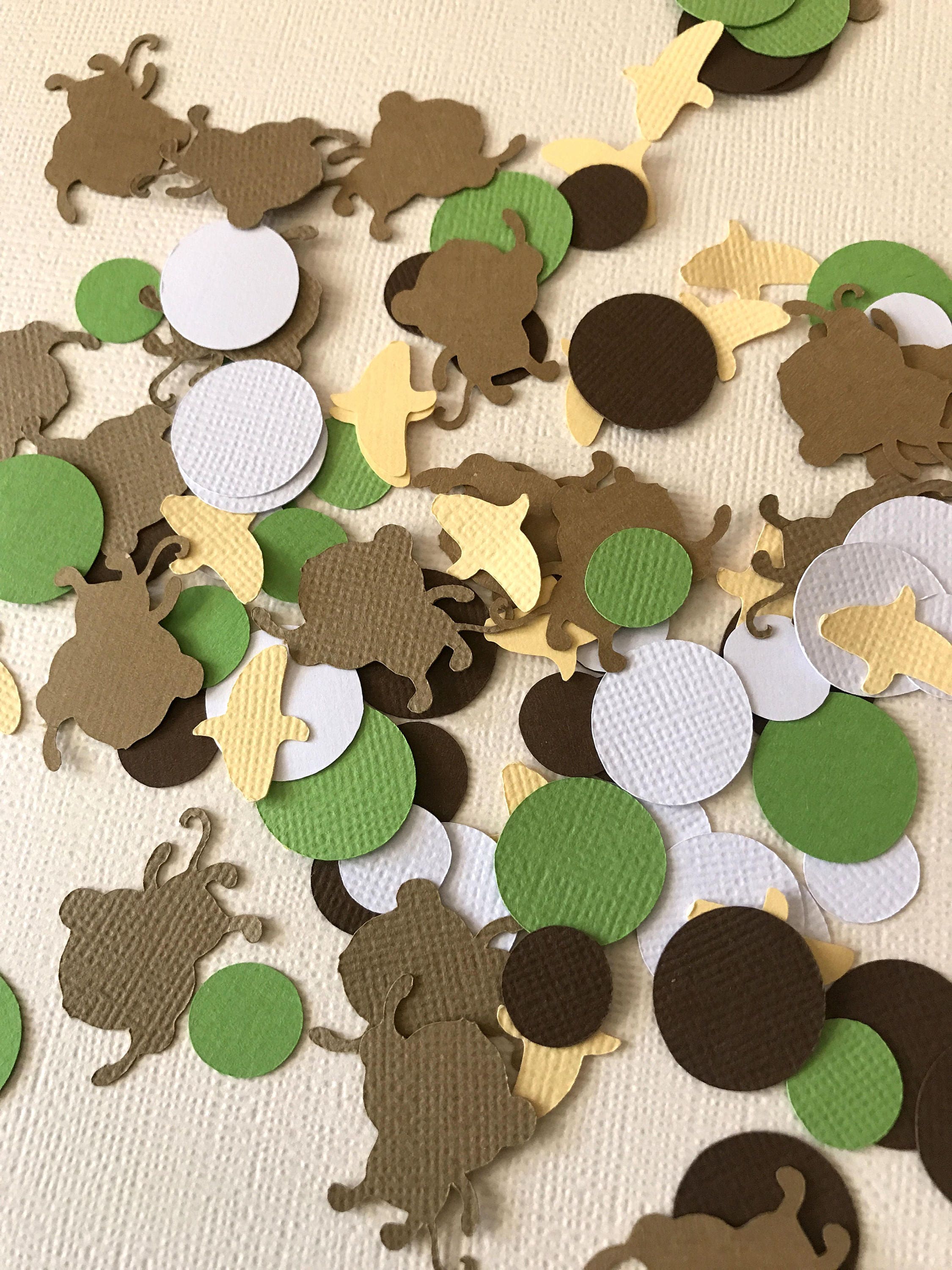 Monkey Party Confetti Safari Birthday Table Decoration Jungle Baby Shower Confetti