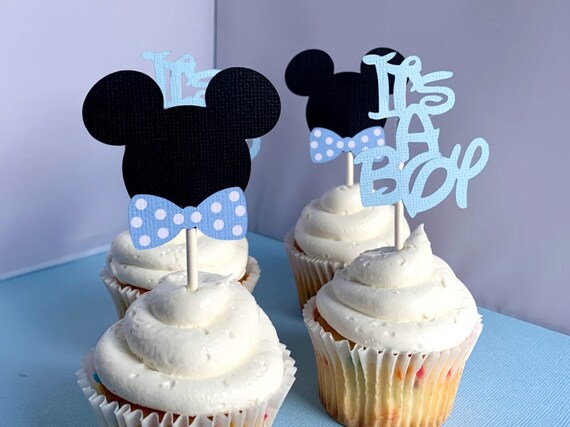 mickey mouse baby shower cupcakes