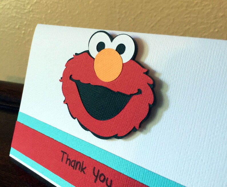 Download Elmo 1st Birthday Elmo Thank You Cards Sesame Street Thank You Card Elmo Card Elmo Party Thank You Cards Elmo Birthday Party Set Of 10 Greeting Cards Paper Party Supplies