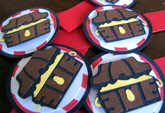 Pirate Party Napkin Rings, Treasure Chest Napkin Rings, Pirate Party, Pirate Birthday, Treasure Chest, Napkin Ring, Boy Birthday, Set of 12 Il_570xn