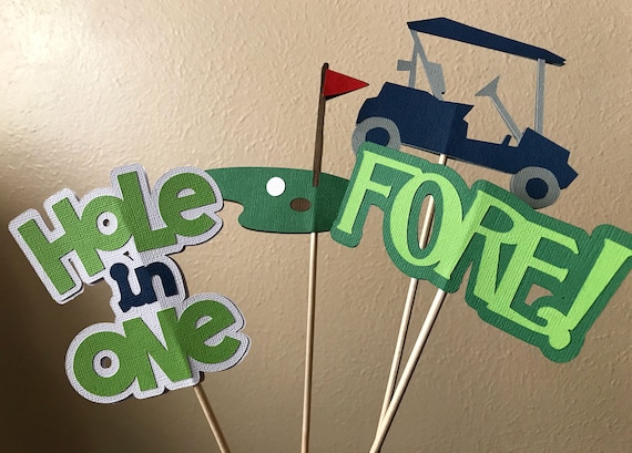 Golf Party Centerpiece Sticks, Golf First Birthday Decoration, Retirement Party, Baby Shower, Graduation, Mini Golf Il_570xn