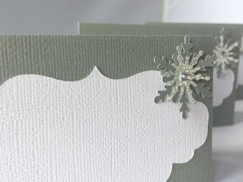 Winter Party Snowflake Baby Shower Snowflake Place Cards Winter Wonderland Food Labels Winter Onederland Labels Snowflake Buffet Cards