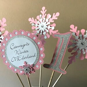 Snowflake Food Labels, Winter Wonderland Birthday Party Food Tent Cards ...