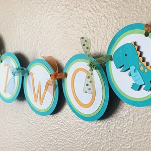 Dinosaur Party High Chair Banner, Dino 1st Birthday Highchair Decoration, Prehistoric Photo Shoot