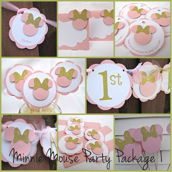 Minnie Mouse Party Package Minnie Mouse Birthday Party Package