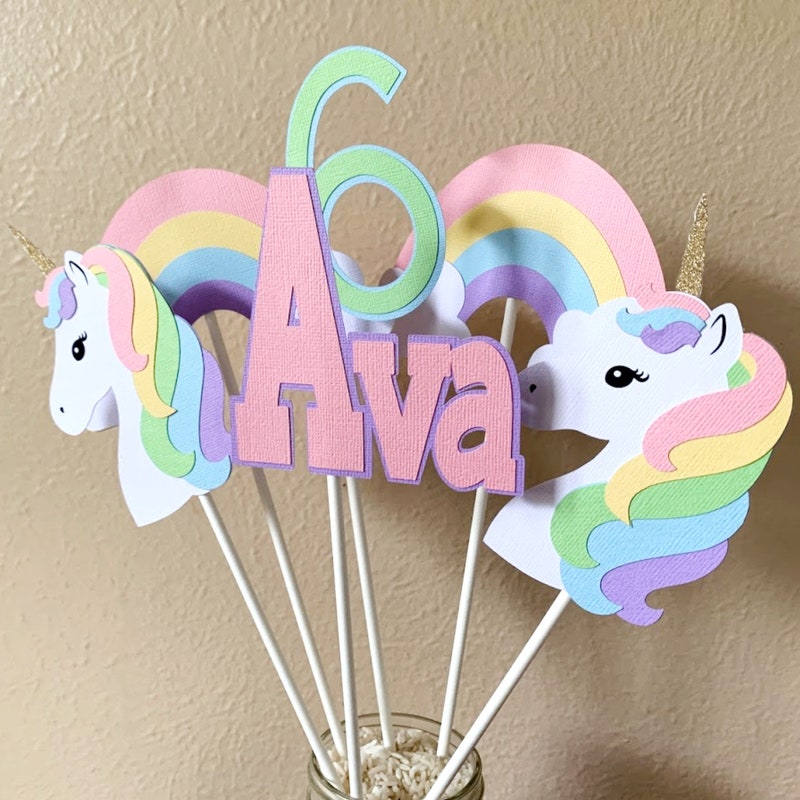 Unicorn Centerpiece - Etsy