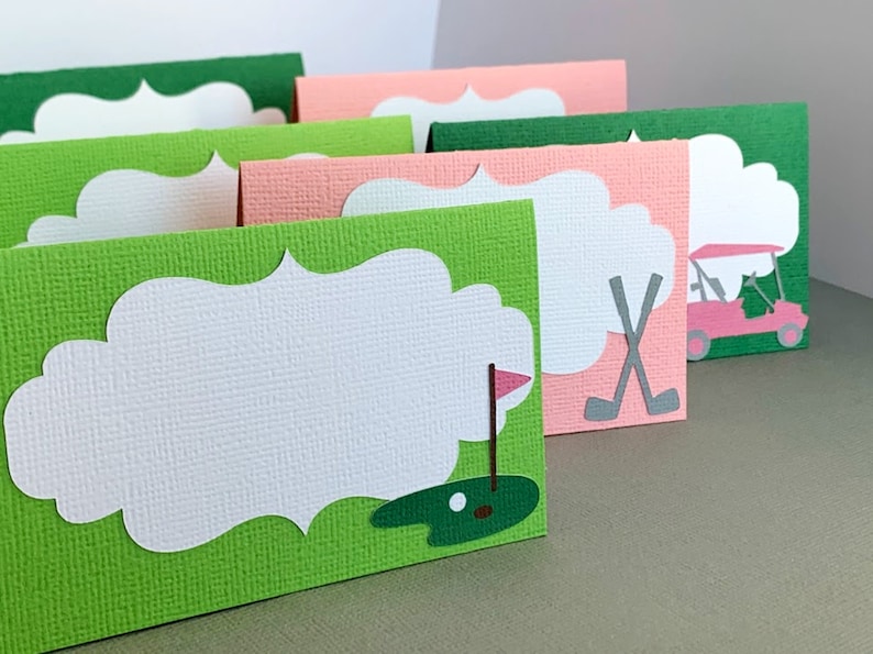 Golf Party Food Labels Girl Golf Birthday Decoration Pink | Etsy