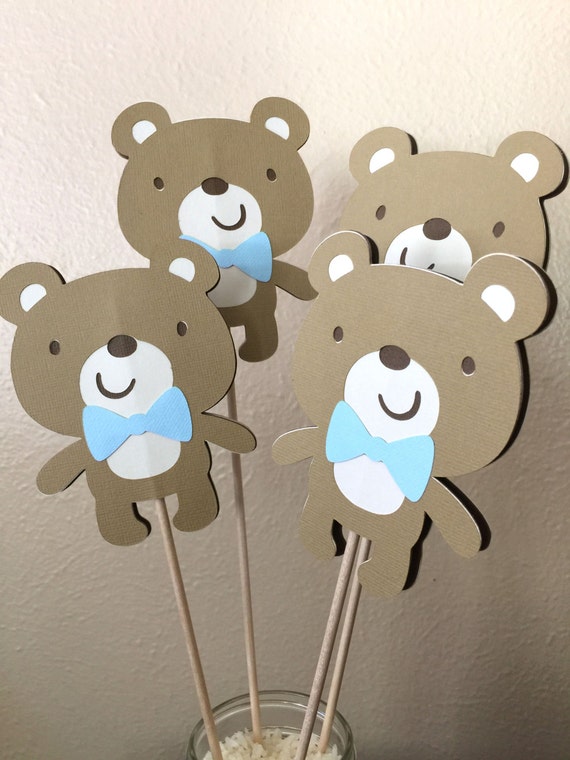 Teddy Bear Party Centerpiece, Birthday Party Table Decoration, Teddy Bear Baby Shower Decor Il_570xn