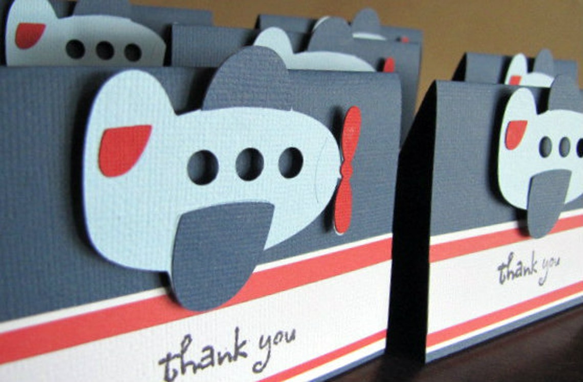 Airplane Party Favor Bags and Toppers Time Flies Birthday Etsy